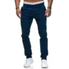 2022 New Men's Solid Color Casual Cotton Trousers Slim Straight Business Pants All-match Trousers - Image 2