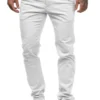 2022 New Men's Solid Color Casual Cotton Trousers Slim Straight Business Pants All-match Trousers - Image 6