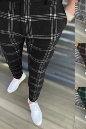 Men's Pants Fashionable Soft Comfortable Trouser New Business Social Networking Office Job Interview Men's Stretch Trousers Pent