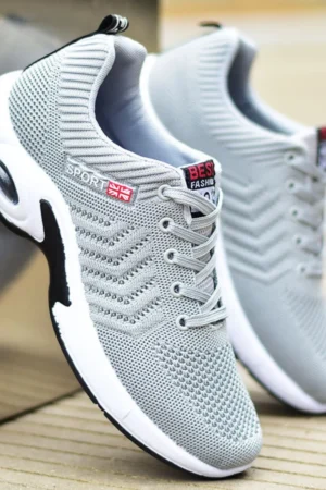 2024 new spring trend sports men's shoes Lace-up thick sole casual breathable fashion shoes Large size Wear skid resistance