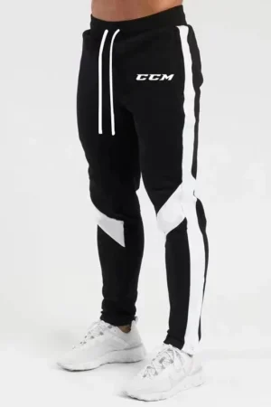 Autumn Fleece Straight Trousers Men Fitness Jogging Sweatpants Winter Warm Casual Pant CCM Solid Drawstring Bottoms