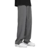 Young Men's Ice Silk Casual Pants 2024 New Summer Thin Trend Korean Version of Draped Dress Pants Wide Leg Straight Pants M-5XL - Image 5