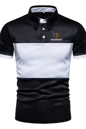 HDDHDHH Brand Print Fashion New Men's Casual Short Sleeve Polo Shirt Summer New Short Sleeve Top T-Shirt