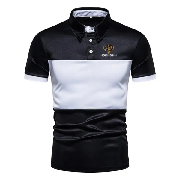 HDDHDHH Brand Print Fashion New Men's Casual Short Sleeve Polo Shirt Summer New Short Sleeve Top T-Shirt