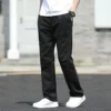 New Cargo Pants Men's Loose Straight Oversize Clothing Solid Grey Versatile Work Wear Black Joggers Cotton Casual Male Trousers - Image 4