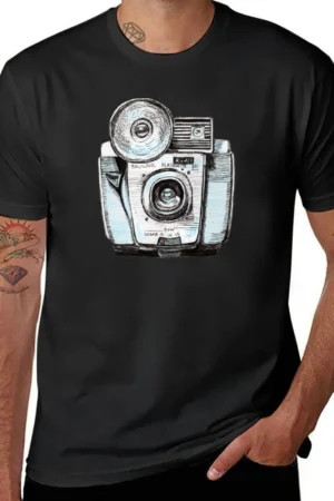 Pen and Ink Vintage Camera T-Shirt new edition boys animal print for a boy mens t shirts casual stylish