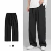 Young Men's Ice Silk Casual Pants 2024 New Summer Thin Trend Korean Version of Draped Dress Pants Wide Leg Straight Pants M-5XL - Image 4