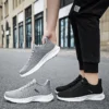 Men's shoes spring new trend men's shoes breathable lace-up running shoes Korean version of light casual walking shoes - Image 5