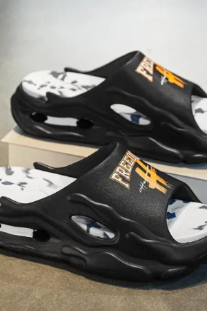 2024 New Hot Extra-thick Soled Men Slippers Fashion Summer Shoes Outdoor Sandals Beach Slides EVA Soft Indoor Slippers For Women