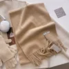 Luxury Winter Wool Scarf Women Cashmere Warm Pashmina Brand Foulard Female Shawls Wraps Thick Soft Bufanda Scarves Stole 2024 - Image 2