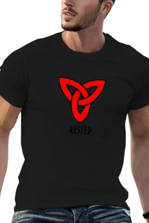 Rested (Black Font) T-Shirt boys animal print anime t shirts graphics black t shirts for men