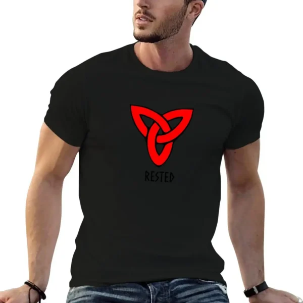 Rested (Black Font) T-Shirt boys animal print anime t shirts graphics black t shirts for men