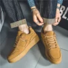 2024 New Men’s Casual Sports Shoes Comfortable in All Seasons Breathable Versatile Sneakers Khaki Air Force Flat Shoes for Men - Image 3