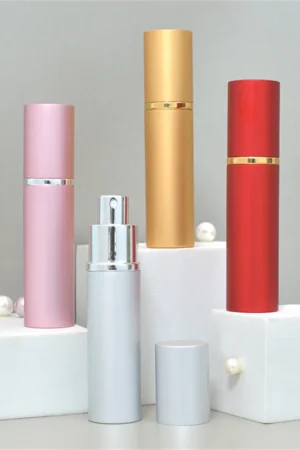 20ml Perfume Glass Bottle Refillable Perfume Bottling Atomizer Travel Aluminum Spray Atomizer Portable Mini Liquid Container