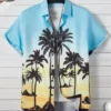 Summer Flower 3D Print Top Men's Summer Hawaii Beach Shirts Outdoor Party Men's Breathable Short Sleeve Street Social Apparel - Image 4
