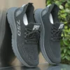 Running shoes Men's fall new trend fashion men's shoes soft sole flying woven shoes breathable casual sports shoes - Image 3