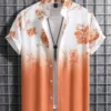Summer Flower 3D Print Top Men's Summer Hawaii Beach Shirts Outdoor Party Men's Breathable Short Sleeve Street Social Apparel - Image 2