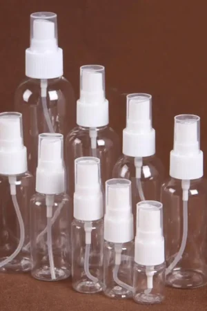 5ml-200ml Empty Spray Bottle Refillable Portable Transparent Plastic Perfume Atomizer Liquid Makeup Travel Bottles Set