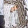 1pcs 12ml Transparent Glass Perfume Spray Bottle Sample Glass Vials Cosmetics Portable Mini Perfume Atomizer Wooden Cap - Image 4