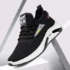 2022 Autumn Men's Breathable Flying Mesh Stripe Camouflage Fashion Sports Leisure Running Shoes Couple Shoes - Image 2