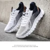Hot sell New men's fashion casual sneakers men's flying woven shock-absorbing running shoes version mesh breathable shoes - Image 3