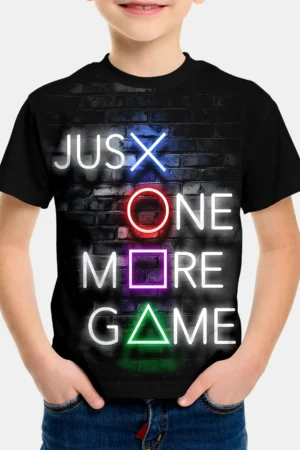 Korean Children's Clothes 2024 Video Game Lover Kids Spring Clothes Child T-shirt Baby Boys Clothing Top Shirts Short Sleeve