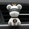 Car Trend Bear Diamond Bear Car Perfume Trend Clip Decoration Aromatherapy Car Accessories Interior Adorns Creative Ornaments - Image 5