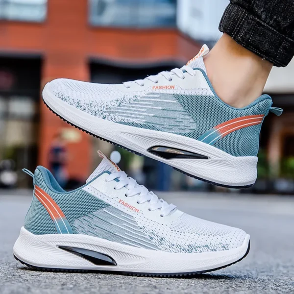 2024 new Men's sneakers Summer men's shoes breathable lace-up lightweight running shoes