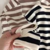 Fashion Children Boys Long Sleeve Striped T-shirt Tops Loose Kids Autumn Clothing Crewneck Pullover Baby Girl Blouse Sweatshirt - Image 3