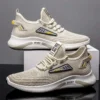 2024 Various Styles of Men's Flying Woven Breathable Student Leisure Mesh Walking and Running Shoes - Image 5