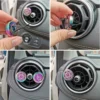 Refillable Car Air Freshener Smell Perfume Diffuser Clip Auto Vent Essential Oil Stainless Steel Locket Interior Accessories - Image 2