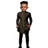 White Suit for Boys Wedding Tuxedo Indian Design Stand Collar 2 Pieces Slim Fit Kids Fashion Party Dress Child Clothes - Image 2