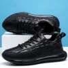 2024 Various Styles of Men's Flying Woven Breathable Student Leisure Mesh Walking and Running Shoes - Image 2