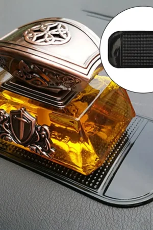 1pcs Car Dashboard Sticky Anti-Skid Mat Car Perfume Storage Sticker Phone Holder Mat Black Car Styling Interior