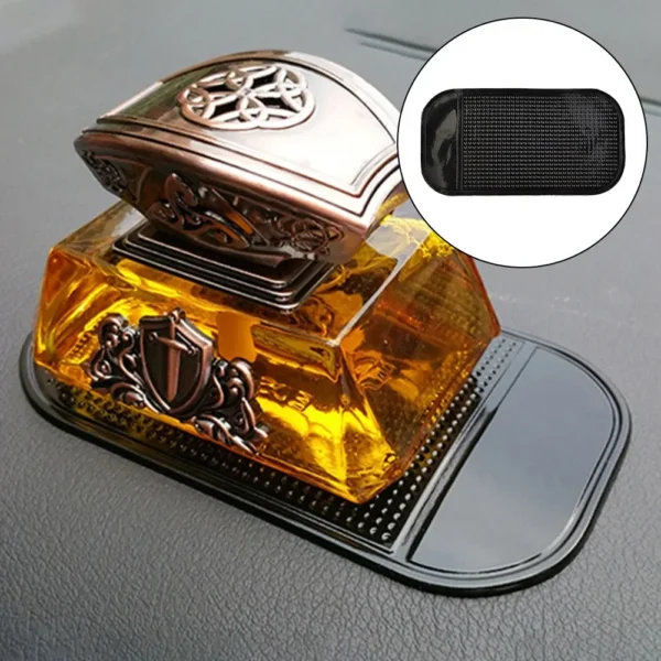 1pcs Car Dashboard Sticky Anti-Skid Mat Car Perfume Storage Sticker Phone Holder Mat Black Car Styling Interior