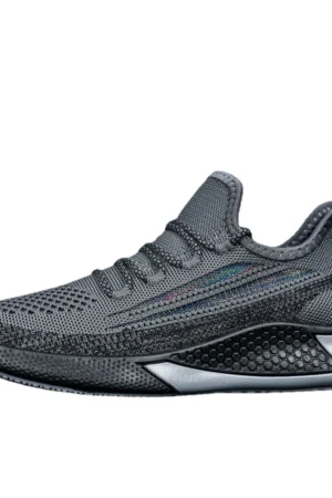 2022 Autumn Men's Breathable Flying Mesh Stripe Camouflage Fashion Sports Leisure Running Shoes Couple Shoes