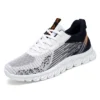 Hot sell New men's fashion casual sneakers men's flying woven shock-absorbing running shoes version mesh breathable shoes - Image 4