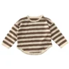 Fashion Children Boys Long Sleeve Striped T-shirt Tops Loose Kids Autumn Clothing Crewneck Pullover Baby Girl Blouse Sweatshirt - Image 5