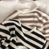 Fashion Children Boys Long Sleeve Striped T-shirt Tops Loose Kids Autumn Clothing Crewneck Pullover Baby Girl Blouse Sweatshirt - Image 4